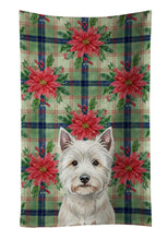 Load image into Gallery viewer, Westie Christmas PoinsettIas Kitchen Towel