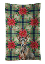 Load image into Gallery viewer, Xoloitzcuintli Christmas PoinsettIas Kitchen Towel