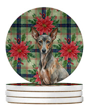 Load image into Gallery viewer, Xoloitzcuintli Christmas PoinsettIas Large Sandstone Coasters Pack of 4