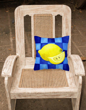 Load image into Gallery viewer, Lemon in Blue by Ute Nuhn Canvas Decorative Pillow WHW0116PW1414