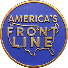 Load image into Gallery viewer, GL8-004 Warrior Mindset Challenge Coin Thin Blue Line NYPD LAPD ATF FBI CBP