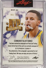 Load image into Gallery viewer, Steph Curry Finals MVP Photo &amp; Autographed Card Golden State Warriors Framed Collage - 1/316