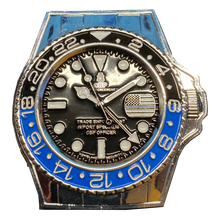 Load image into Gallery viewer, DL7-16 Bat Thin Blue Line Watch CBP Officer Import Specialist Trade Enforcement Challenge Coin