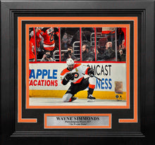 Load image into Gallery viewer, Wayne Simmonds Fist Pump Philadelphia Flyers 8" x 10" Framed Hockey Photo
