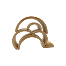 Load image into Gallery viewer, **Pre-order (Ships in 2-3 Weeks)**6 Pcs Small Rainbow Stacking Blocks in Natural Color