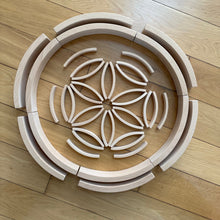 Load image into Gallery viewer, **Pre-order (Ships in 2-3 Weeks)**42-Piece Combination Set – 12 Large &amp; 30 Mini Curved Natural Wooden Building Blocks