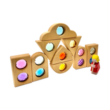 Load image into Gallery viewer, **Pre-order (Ships in 2-3 Weeks)**12 Pcs Rainbow Fairytale Window Blocks with Storage Tray