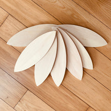 Load image into Gallery viewer, **Pre-order (Ships in 2-3 Weeks)**24 Pcs Natural Wooden Petal Mandala Platforms with Storage Tray