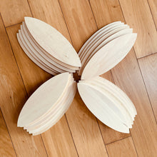 Load image into Gallery viewer, **Pre-order (Ships in 2-3 Weeks)**24 Pcs Natural Wooden Petal Mandala Platforms with Storage Tray