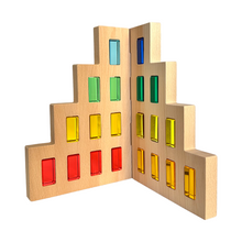 Load image into Gallery viewer, **Pre-order (Ships in 2-3 Weeks)**2 Pcs Wooden Skyline Window Building Set ONLY