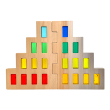 Load image into Gallery viewer, **Pre-order (Ships in 2-3 Weeks)**2 Pcs Wooden Skyline Window Building Set ONLY