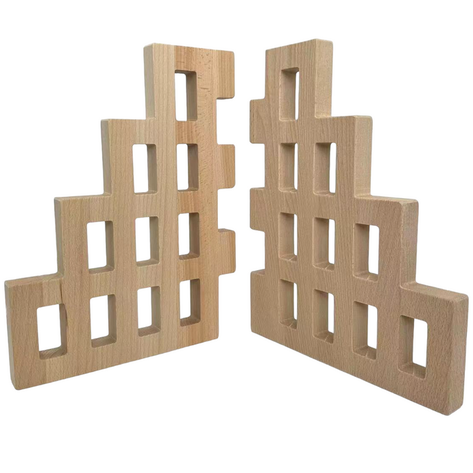 **Pre-order (Ships in 2-3 Weeks)**2 Pcs Wooden Skyline Window Building Set ONLY
