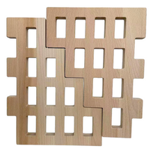 Load image into Gallery viewer, **Pre-order (Ships in 2-3 Weeks)**2 Pcs Wooden Skyline Window Building Set ONLY