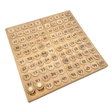 Load image into Gallery viewer, **Pre-order (Ships in 2-3 Weeks)**Hundred Frame Coin Pockets Set with Counting and Alphabet Coins