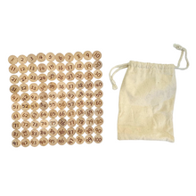 Load image into Gallery viewer, **Pre-order (Ships in 2-3 Weeks)**Hundred Frame Coin Pockets Set with Counting and Alphabet Coins