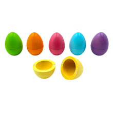 Load image into Gallery viewer, 6 Pcs STAINED Magnetic Wooden Eggs in Pastel/Macaron Colors