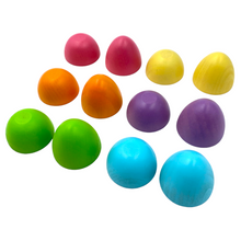 Load image into Gallery viewer, 6 Pcs STAINED Magnetic Wooden Eggs in Pastel/Macaron Colors
