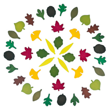 Load image into Gallery viewer, **Pre-order (Ships in 1-2 Weeks)**40-Piece Woodland Leaves Wooden Forest Set – Nature-Inspired Loose Parts Play