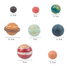 Load image into Gallery viewer, **Pre-order (Ships in 3-4 Weeks)**Wooden Solar System with 8 Planets — 3D Model Puzzle Set