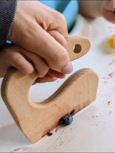 Load image into Gallery viewer, **Pre-order (Ships in 1-2 Weeks)**Mini Wooden Cutter / Knife — Kitchen Helper for Kids