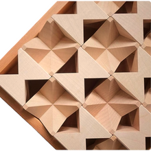 Load image into Gallery viewer, **Pre-order (Ships in 2-3 Weeks)**16 Pcs Natural Wooden Construction Puzzle Toy with Storage Tray