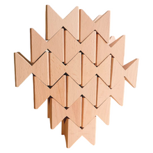 Load image into Gallery viewer, **Pre-order (Ships in 2-3 Weeks)**16 Pcs Natural Wooden Construction Puzzle Toy with Storage Tray