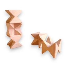 Load image into Gallery viewer, **Pre-order (Ships in 2-3 Weeks)**16 Pcs Natural Wooden Construction Puzzle Toy with Storage Tray