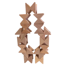 Load image into Gallery viewer, **Pre-order (Ships in 2-3 Weeks)**16 Pcs Natural Wooden Construction Puzzle Toy with Storage Tray