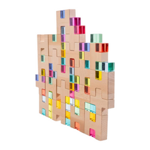 Load image into Gallery viewer, **Pre-order (Ships in 2-3 Weeks)**20-Piece Wooden “H” and “+” Shape Block Set with Storage Tray