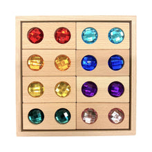 Load image into Gallery viewer, 8 Pcs Rectangular Gemmed Blocks with Storage Tray