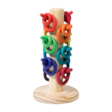 Load image into Gallery viewer, 12-Dowel Sorting Tree with 24 Building Rings Set