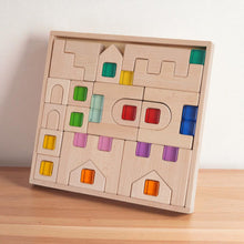 Load image into Gallery viewer, Natural Wooden Architectural Building Blocks – 21 or 26 Piece Set