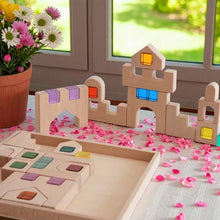 Load image into Gallery viewer, Natural Wooden Architectural Building Blocks – 21 or 26 Piece Set