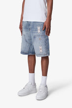 Load image into Gallery viewer, Western Jewel Denim Shorts - Blue