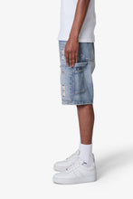 Load image into Gallery viewer, Western Jewel Denim Shorts - Blue