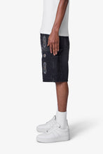 Load image into Gallery viewer, Western Jewel Denim Shorts - Washed Black