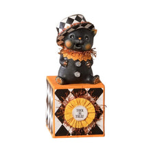 Load image into Gallery viewer, Top Hat Kitty on Block by Bethany Lowe Designs