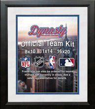 Load image into Gallery viewer, MLB Baseball Photo Picture Frame Kit - Toronto Blue Jays (White Matting, Blue Trim)