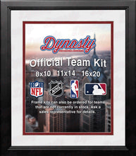 Load image into Gallery viewer, NBA Basketball Photo Picture Frame Kit - Los Angeles Clippers (White Matting, Red Trim)