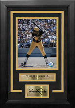 Load image into Gallery viewer, Willie Stargell in Action Pittsburgh Pirates 8" x 10" Framed Baseball Photo with Engraved Autograph