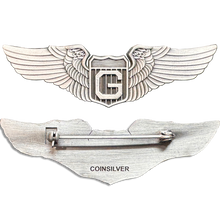 Load image into Gallery viewer, GL16-002 WW2 AAF Glider Pilot Wings pin replica collectible aviation aviator 3 inch