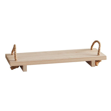Wooden Shelf With Rope Handles | Display or Organizing Shelf Sits on Table or Mantle 16