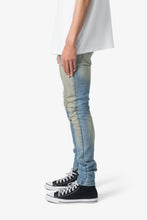 Load image into Gallery viewer, X651 Distressed Circle Knee Denim - Blue