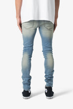 Load image into Gallery viewer, X651 Distressed Circle Knee Denim - Blue