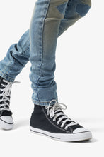 Load image into Gallery viewer, X651 Distressed Circle Knee Denim - Blue