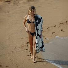 Load image into Gallery viewer, XOXO Driftweave Beach Blanket - Black | Coco Ho x Slowtide