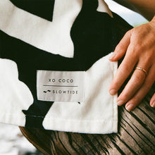 Load image into Gallery viewer, XOXO Beach Towel - Black | Coco Ho x Slowtide