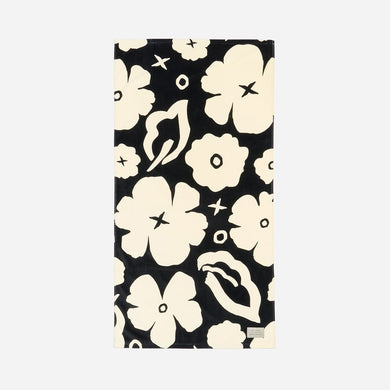 XOXO Beach Towel - Black | Coco Ho x Slowtide