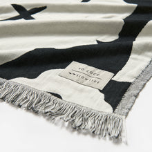Load image into Gallery viewer, XOXO Driftweave Beach Blanket - Black | Coco Ho x Slowtide