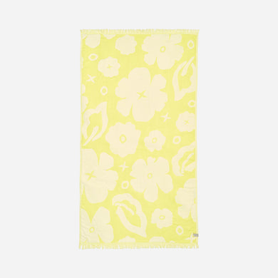 XOXO Driftweave Turkish Towel - Citron | Coco Ho x Slowtide